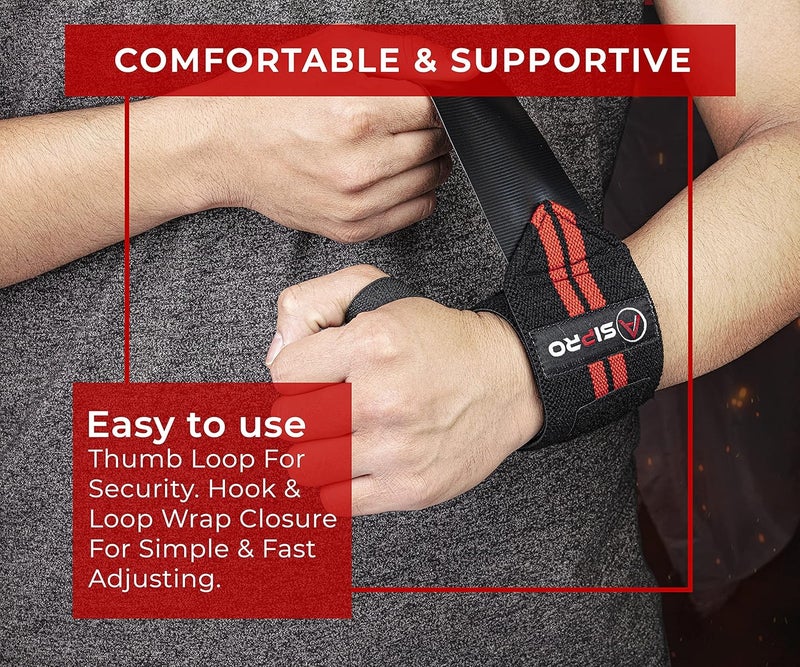 ASIPRO Wrist Wraps for Weightlifting 18" Wrist Straps for Weightlifting Weight Lifting Wrist Wraps for Men & Women, Muñequeras para Gym Wrist Support for Working Out, Gym Wrist Wraps for Powerlifting - Image 3